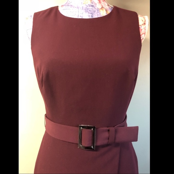 White House Black Market sheath dress in WINE size 4 - Picture 4 of 8